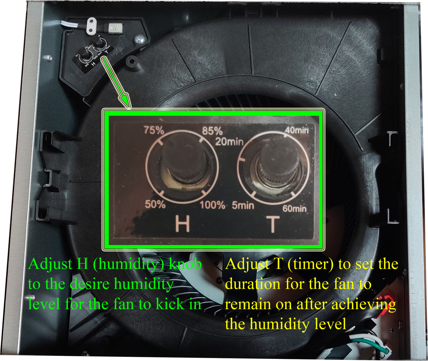 SEP120H | 120 CFM, 0.3 Sone | Humidity Sensing
